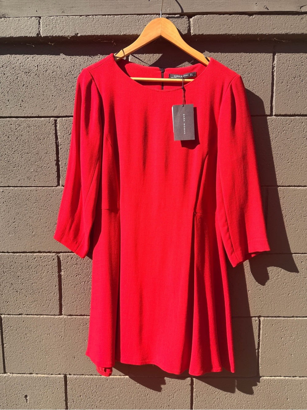 ZARA Woman Red Fit & Flare Dress – Size US 4